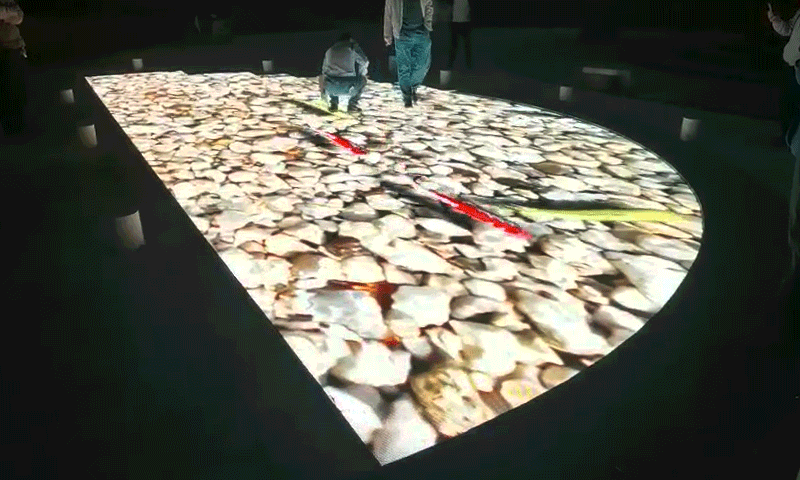 Sensor-LED-Boden-Kunden-Inhalt