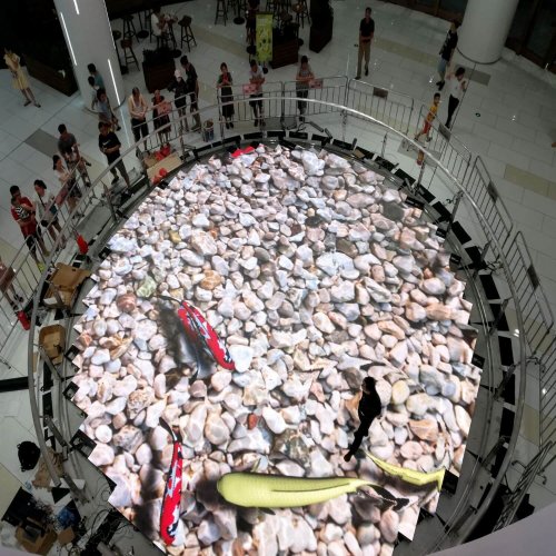 LED -Anzeigeplatte im Freien