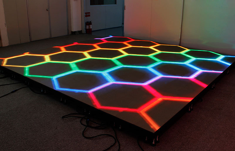 Interaktive LED-Bodenreinigung