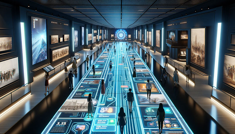 Welchen Inhalt kann auf einem Video -LED -Boden angezeigt werden?