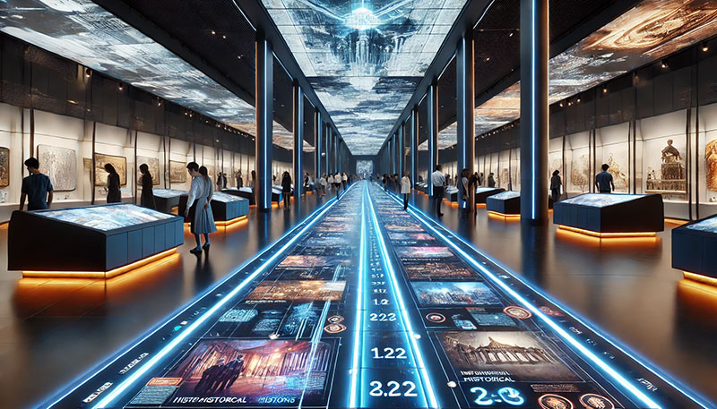 Interaktive LED-Boden-in-Museums