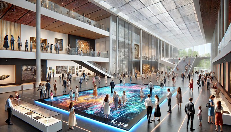 Drucksensor -LED -Boden